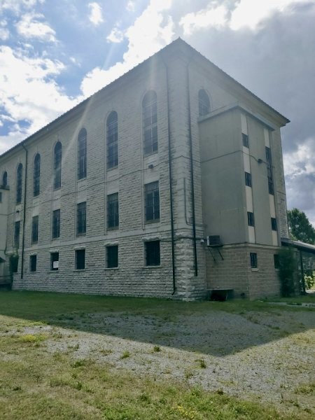 The former Prison for Women building, seen from outside.